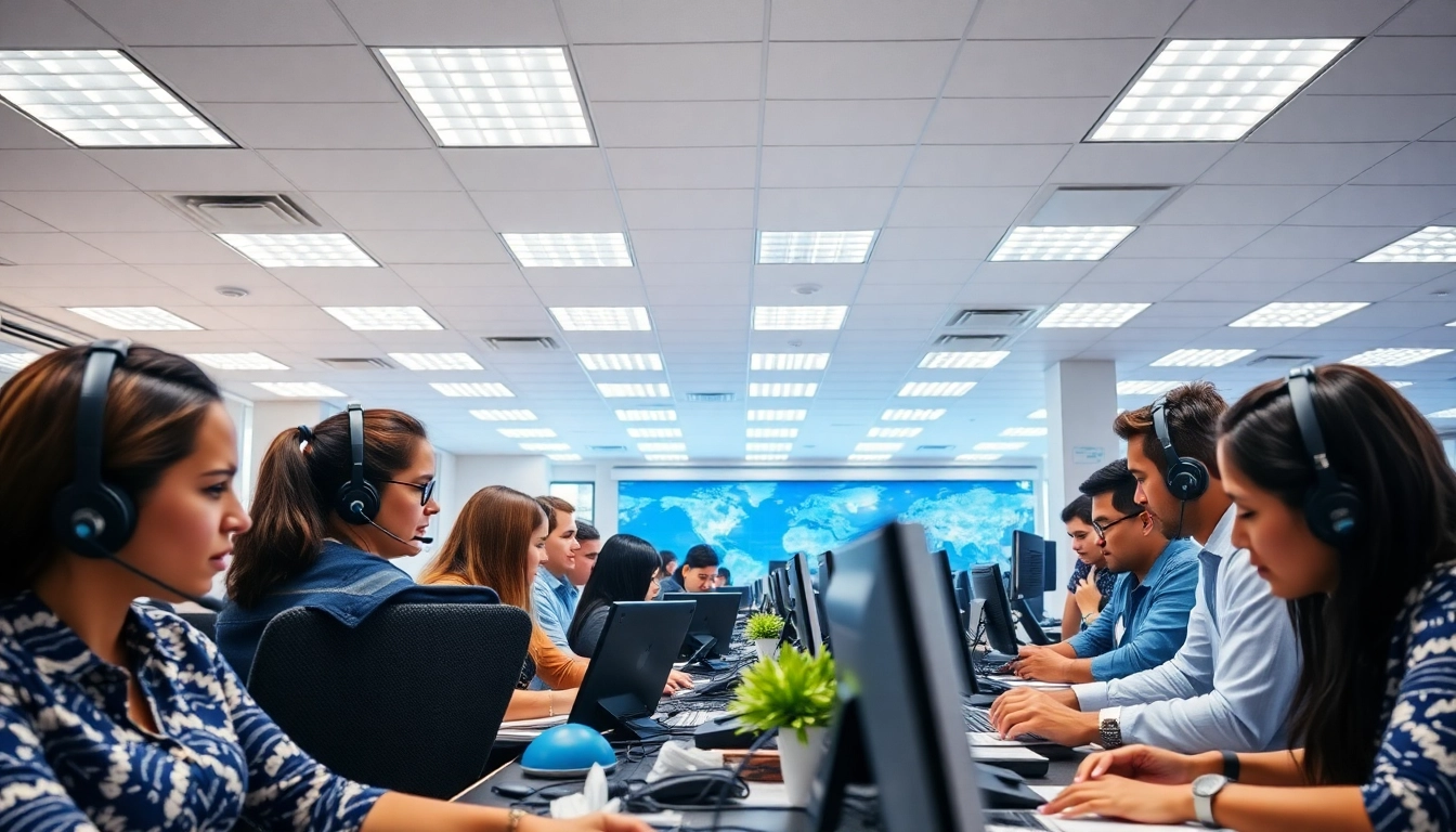 Efficient agents at call centers in Tijuana Mexico providing outstanding customer service.