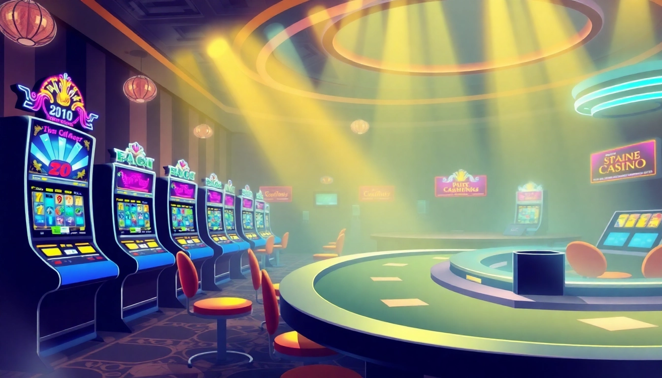 Experience Petirzeus88's thrilling casino games with engaging dealers and vibrant slot machine visuals.
