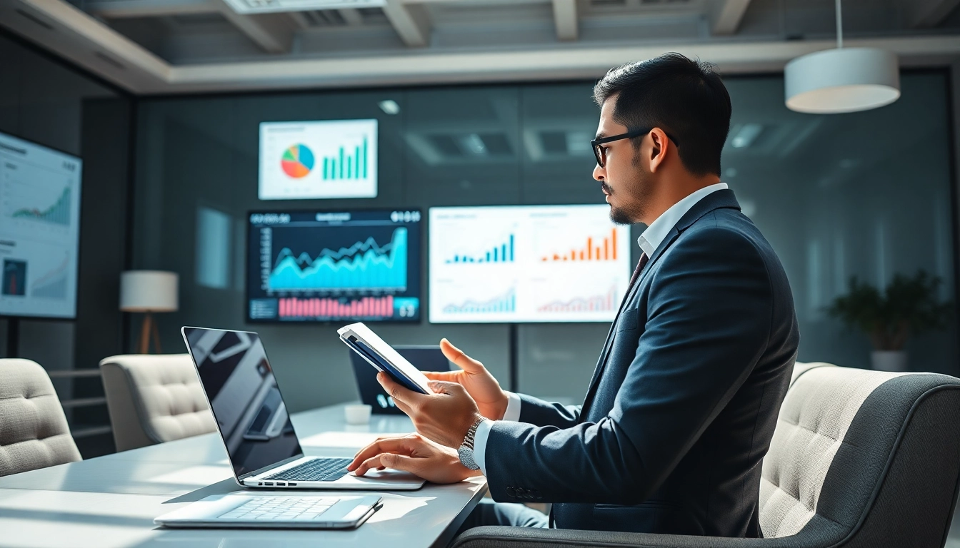 Analyze competitor pricing research with a business analyst in a modern office.