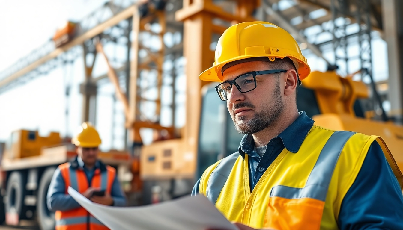 Examine level 5 nvq diploma in controlling lifting operations answers with a professional in a construction setting.