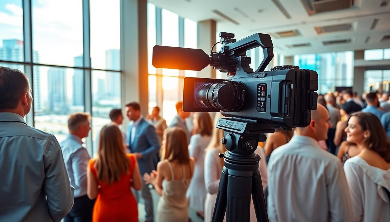 Capturing Miami Corporate Event Videography Photography with lively guests networking.