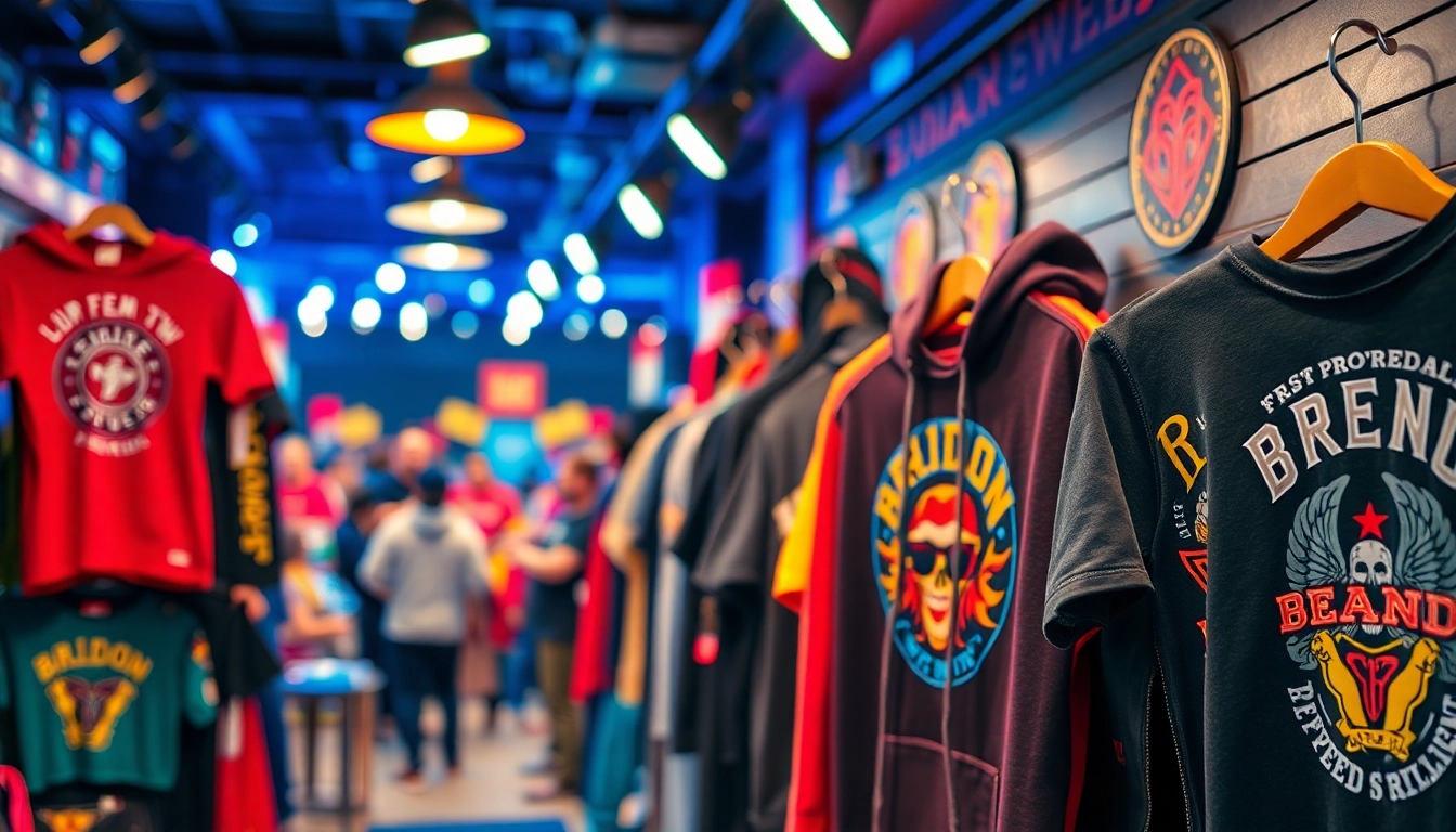 Explore vibrant bandwear merchandise showcasing unique band designs and colorful apparel.