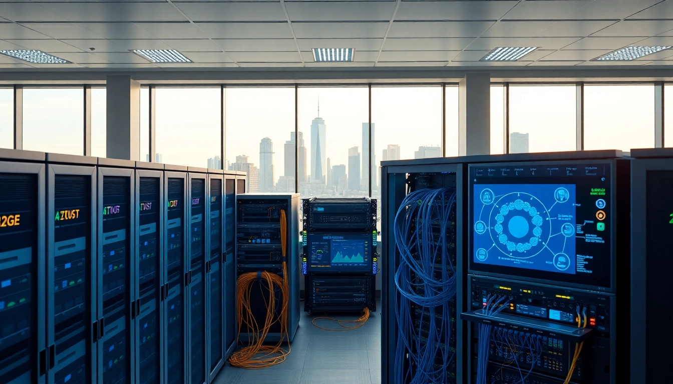 Enhance your network infrastructure with advanced technology in a modern office setup.