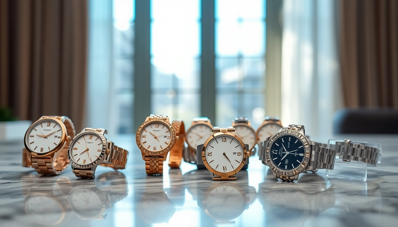 Hochwertige Damen Armbanduhren in eleganter Präsentation