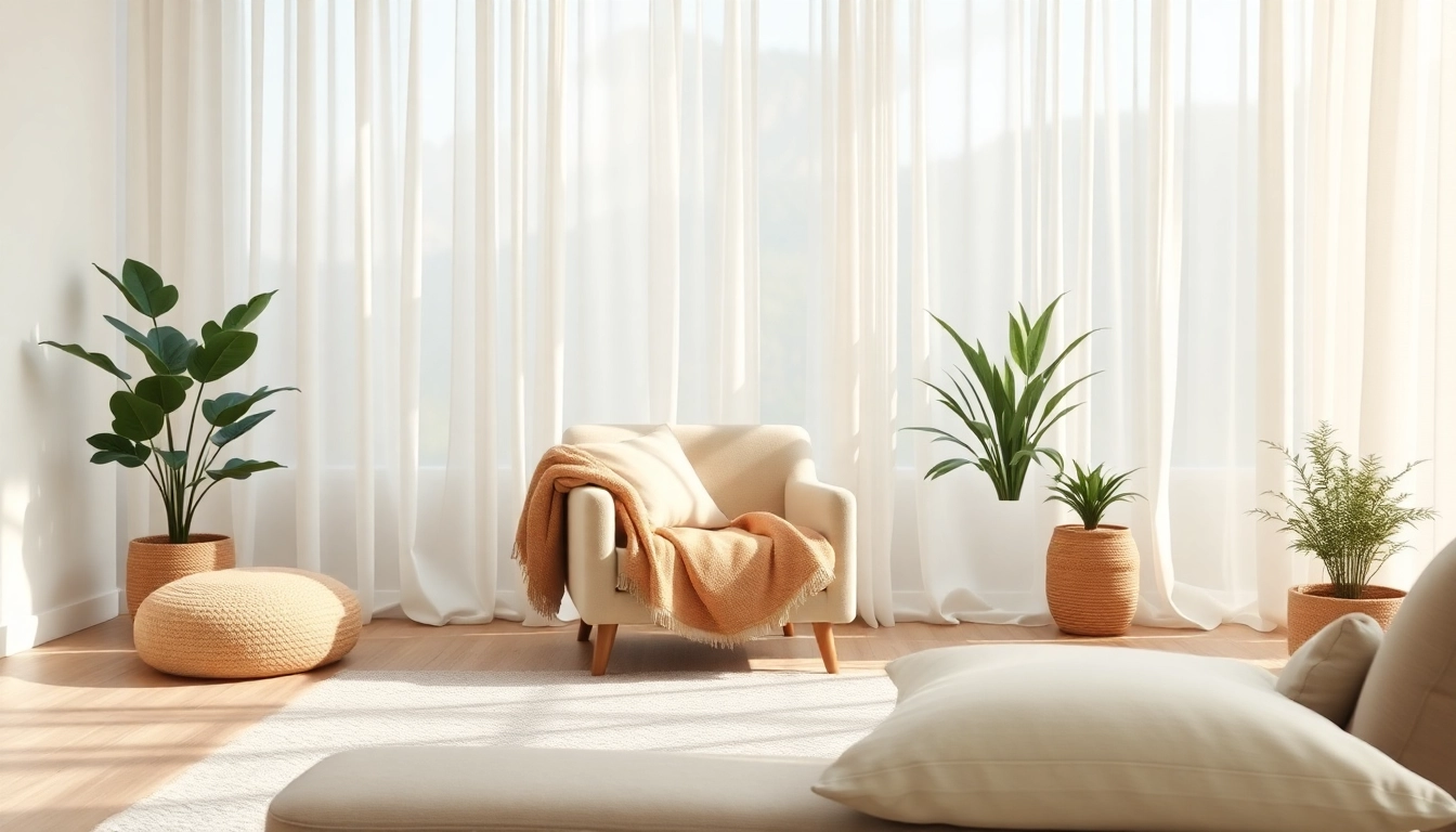 Relaxing therapy space promoting healing trauma, showcasing comfort and tranquility.