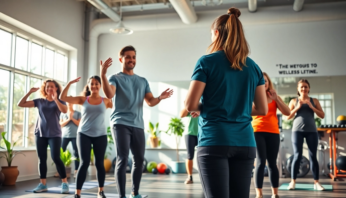 Boosting health at a vibrant weight and wellness center with diverse participants actively engaging.