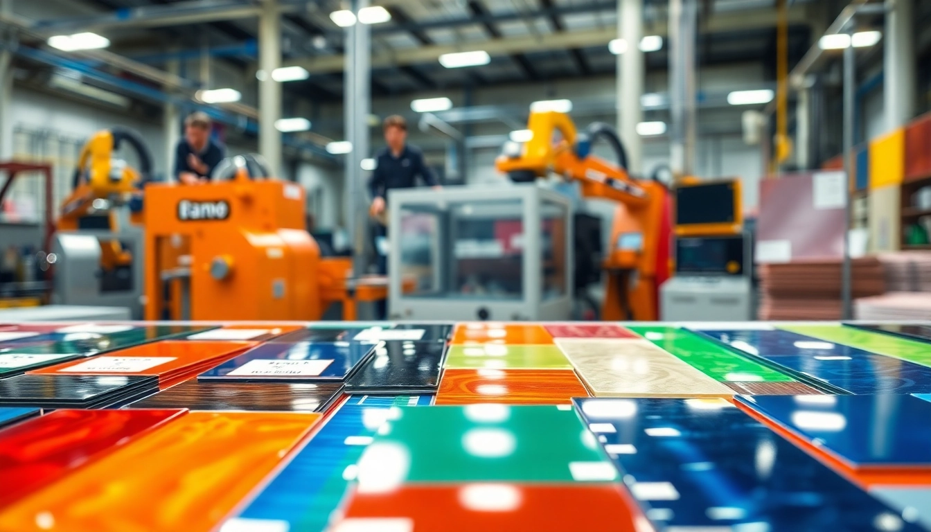 Showcasing epoxy prepregs in a high-tech environment with vibrant colors and advanced manufacturing.