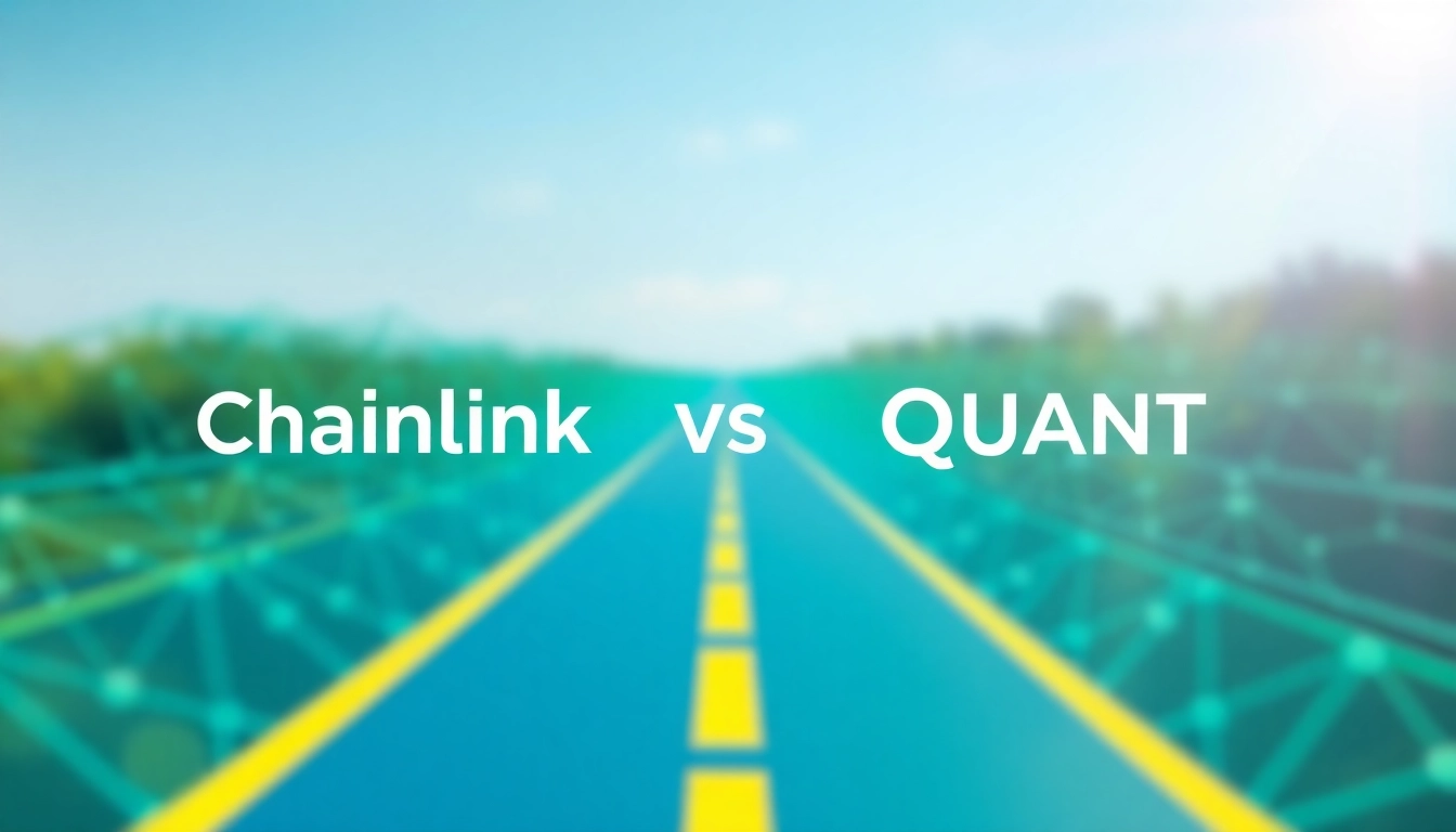 Compare Chainlink vs Quant showcasing their distinct blockchain technology features.