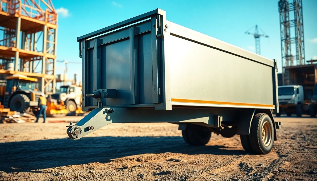 Explore used dump trailer for sale near me, showcasing rugged build and working environment detail.