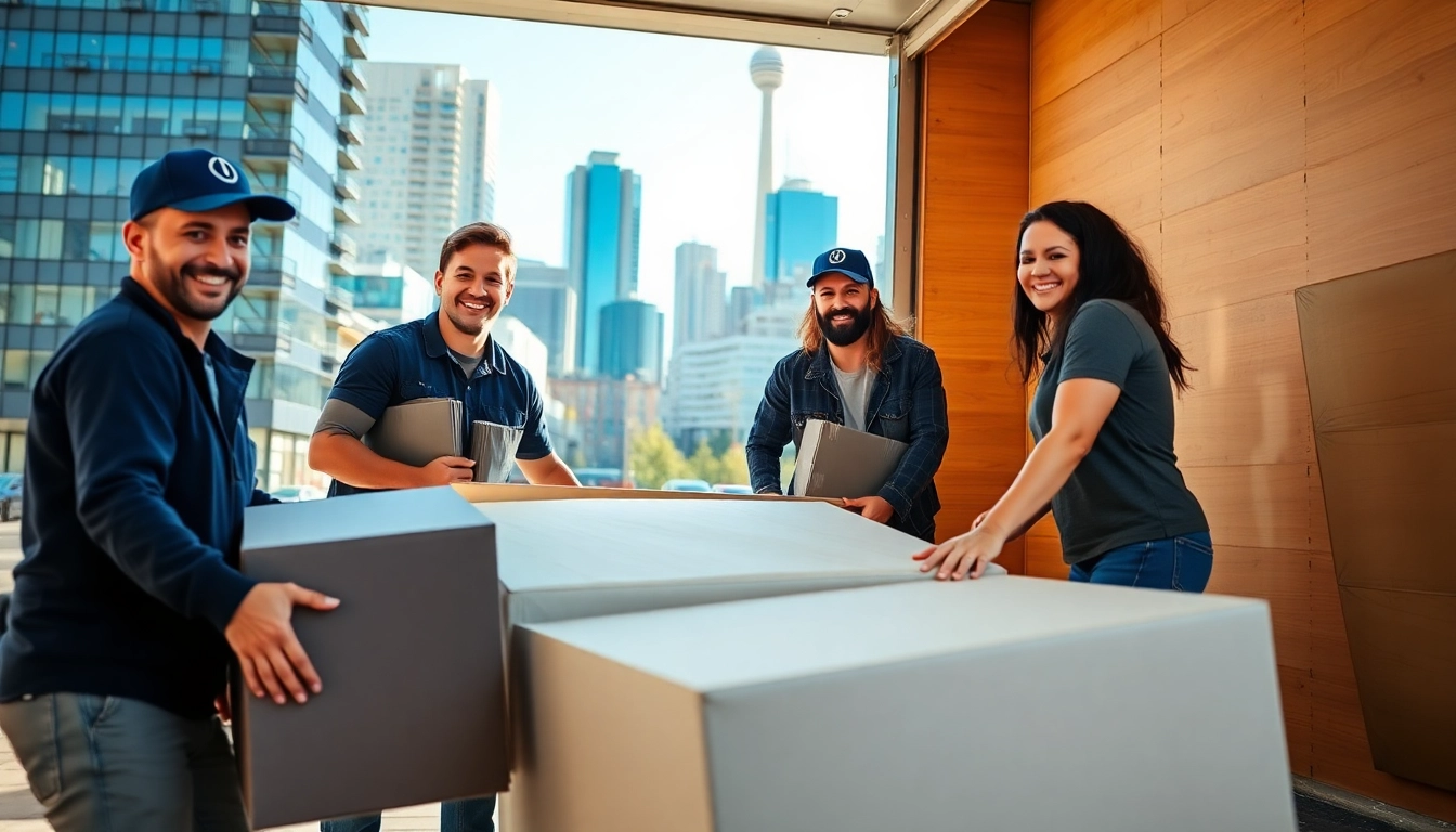 Experience the reliability of Toronto best moving company with professional movers loading a truck.