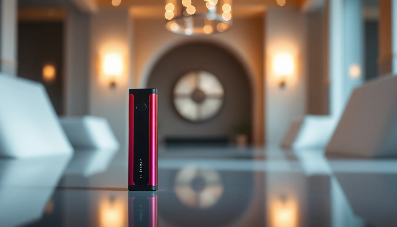 Showcasing a stylish 510 thread battery with sleek design, perfect for modern vaping.