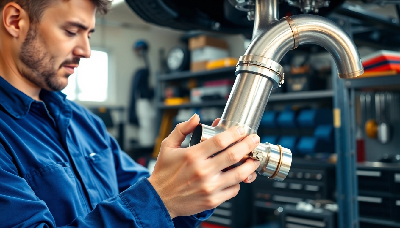 Understanding what does charge pipe do through a mechanic's installation process in an automotive workshop.